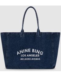 Anine Bing - Leo Denim Tote Bag - Lyst