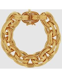 Anine Bing - Double Link Chain Bracelet - Lyst