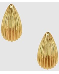 Anine Bing - Ribbed Drop Earrings - Lyst