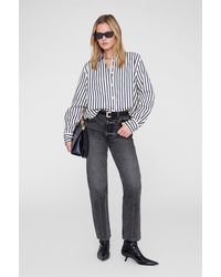 Anine Bing - Essie Cropped Shirt - Lyst