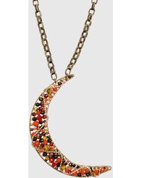 Erickson Beamon Dandy Girl Moon Necklace - Multicolor