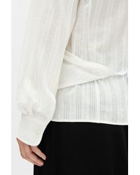 Ann Demeulemeester - Alba Asymmetric Wrap Shirt - Lyst