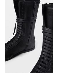 Ann Demeulemeester - Fides Soft High Top Boxing Sneakers - Lyst