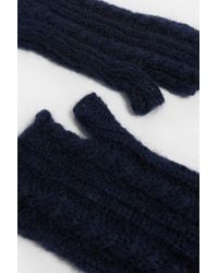 Ann Demeulemeester - Reier Cable Knit Ladder Stitch Gauntlets - Lyst