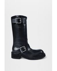 Ann Demeulemeester - Sarith Engineer Biker Boots With Buckles - Lyst