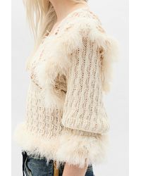 Ann Demeulemeester - Dudu Scallop Neck Fitted Sweater - Lyst