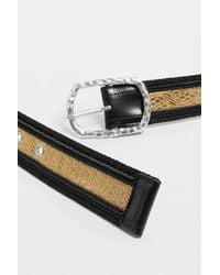 Ann Demeulemeester - Esha Belt With Hammered Buckle - Lyst