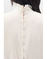 Ann Demeulemeester - Bee High Neck Cropped Top - Lyst