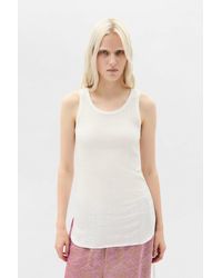 Ann Demeulemeester - Mara Wrinkled Cropped Tank Top - Lyst