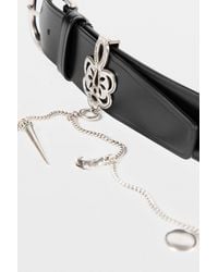 Ann Demeulemeester - Ranja 4 Cm Belts With Charms - Lyst