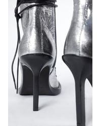 Ann Demeulemeester - Hilla Chunky Pointed Heeled Ankle Boots - Lyst