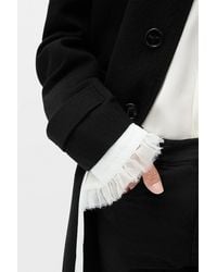 Ann Demeulemeester - Wilmer Car Coat With Leather Belt - Lyst