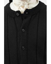 Ann Demeulemeester - Natel Brushed Rib Cardigan - Lyst