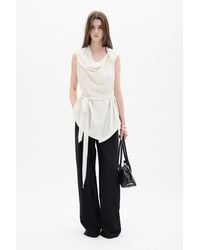 Ann Demeulemeester - Macy Asymmetric Wrap Top - Lyst