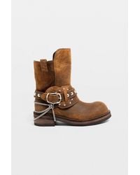 Ann Demeulemeester - Boa Short Riding Boots With Spurs - Lyst