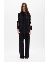 Ann Demeulemeester - Maaike Flared Comfort Trousers - Lyst