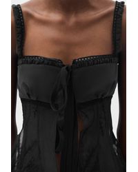 Ann Demeulemeester - Gila Balconette Top With Panels - Lyst