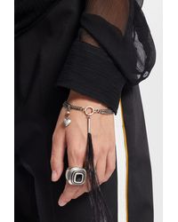Ann Demeulemeester - Revi Bracelet With Feather And Heart Charms - Lyst