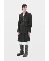 Ann Demeulemeester - Charley Wide Leg Shorts With Front Pleats - Lyst