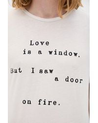 Ann Demeulemeester - Baptist 'Love Is A Window' Standard T-Shirt - Lyst