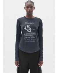 Ann Demeulemeester - Dot Wrinkled Cropped Long Sleeve Top - Lyst