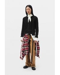 Ann Demeulemeester - Rikki Brushed Rib Crew Neck Sweater - Lyst