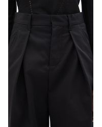 Ann Demeulemeester - Nouke Wide Leg Pleated Trousers - Lyst