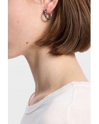 Ann Demeulemeester - Lone Grained Hoop Earrings - Lyst