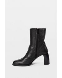 Ann Demeulemeester - Klarissa Heeled Ankle Boots With Belt - Lyst