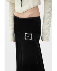 Ann Demeulemeester - Helma Knee Lenght Handkerchief Skirt With Belt - Lyst