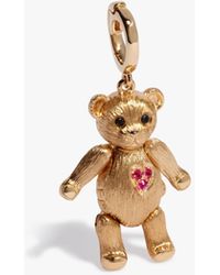 Annoushka - 18ct Yellow Gold Teddy Bear Locket Charm Pendant - Lyst