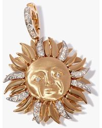 Annoushka - Mythology Ray 18ct Yellow Gold Diamond Sun Charm Pendant - Lyst