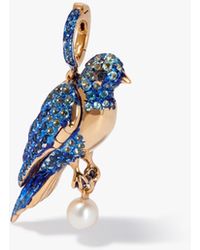 Annoushka - Mythology 18ct Yellow Gold Topaz Bluebird Locket Charm Pendant - Lyst