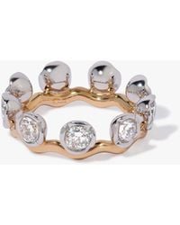 Annoushka - 18Ct And 18Ct Whoopsie Daisy Bi-Colour Diamond Ring - Lyst