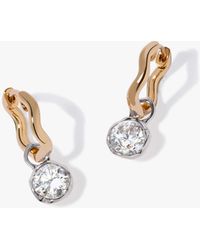 Annoushka - Whoopsie Daisy Small Hoop 0.50K Diamond Earrings - Lyst