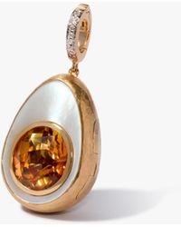 Annoushka - Golden Egg Locket Charm Pendant - Lyst