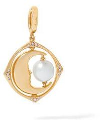 Links Of London Watch Over Me Moon 18ct Gold Charm In Metallic Lyst