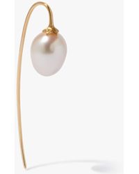 Annoushka - 18ct Yellow Gold Pearl French Hook Earring - Lyst