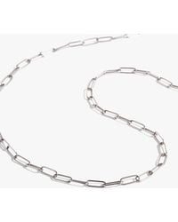 Annoushka - 14ct White Gold Short Mini Cable Chain Necklace - Lyst