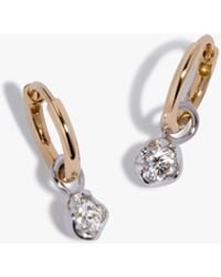Annoushka - Small Hoop Whoopsie Daisy 0.20Ct Diamond Earrings - Lyst