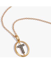 Annoushka - Initial T Necklace - Lyst