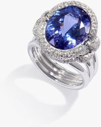 Annoushka - Knuckle Dust Tanzanite & Diamond Ring - Lyst