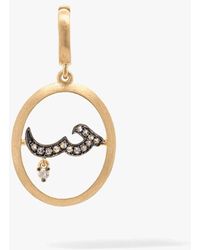 Annoushka - 18ct Yellow Gold Diamond Arabic Love Charm Pendant - Lyst