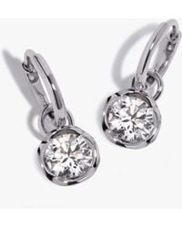 Annoushka - Small Hoop Whoopsie Daisy 1.50Ct Diamond Earrings - Lyst