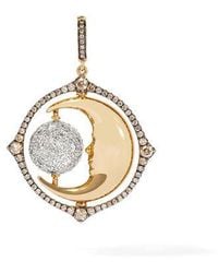 Links Of London Watch Over Me Moon 18ct Gold Charm In Metallic Lyst