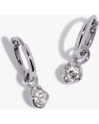 Annoushka - Small Hoop Whoopsie Daisy 0.20Ct Diamond Earrings - Lyst