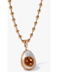 Annoushka - Golden Egg Locket Necklace - Lyst