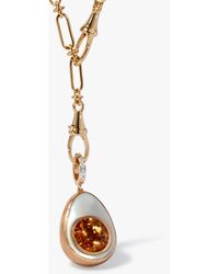 Annoushka - Golden Egg Locket Necklace - Lyst