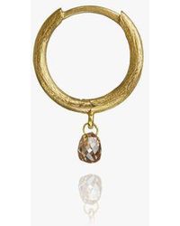 Annoushka Hoopla 18ct Gold Diamond Hoop Earring - Metallic