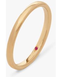 Annoushka - 18Ct 2Mm Wedding Band - Lyst
